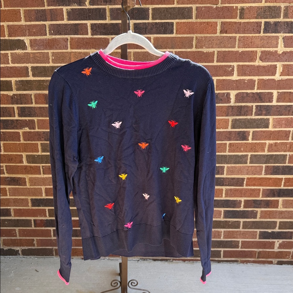 Joules Pink and Navy Sweater